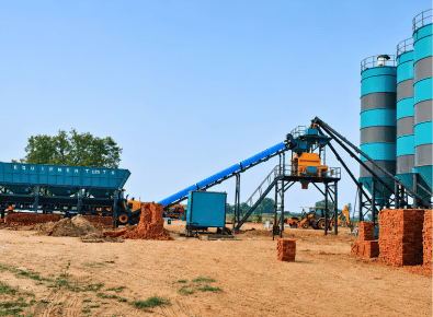 Horizontal Stationary Concrete Batching Plant
